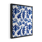 Matisse Blue Cut Outs Mid Century Modern Art Pattern Framed Canvas Print Gallery Image 2