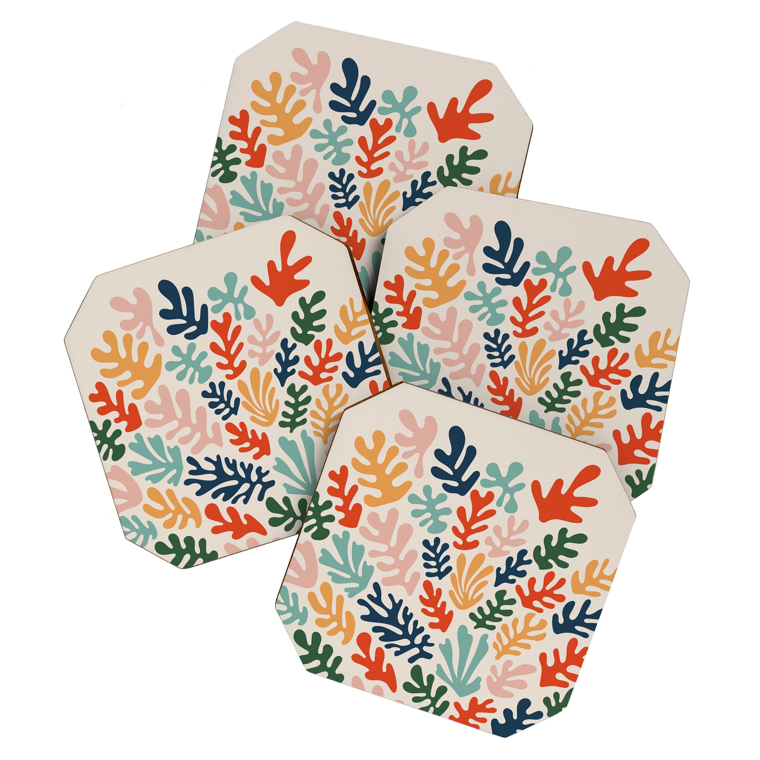 Matisse Colorful Cut Outs Mid Century Modern Art Coaster Gallery Image 1
