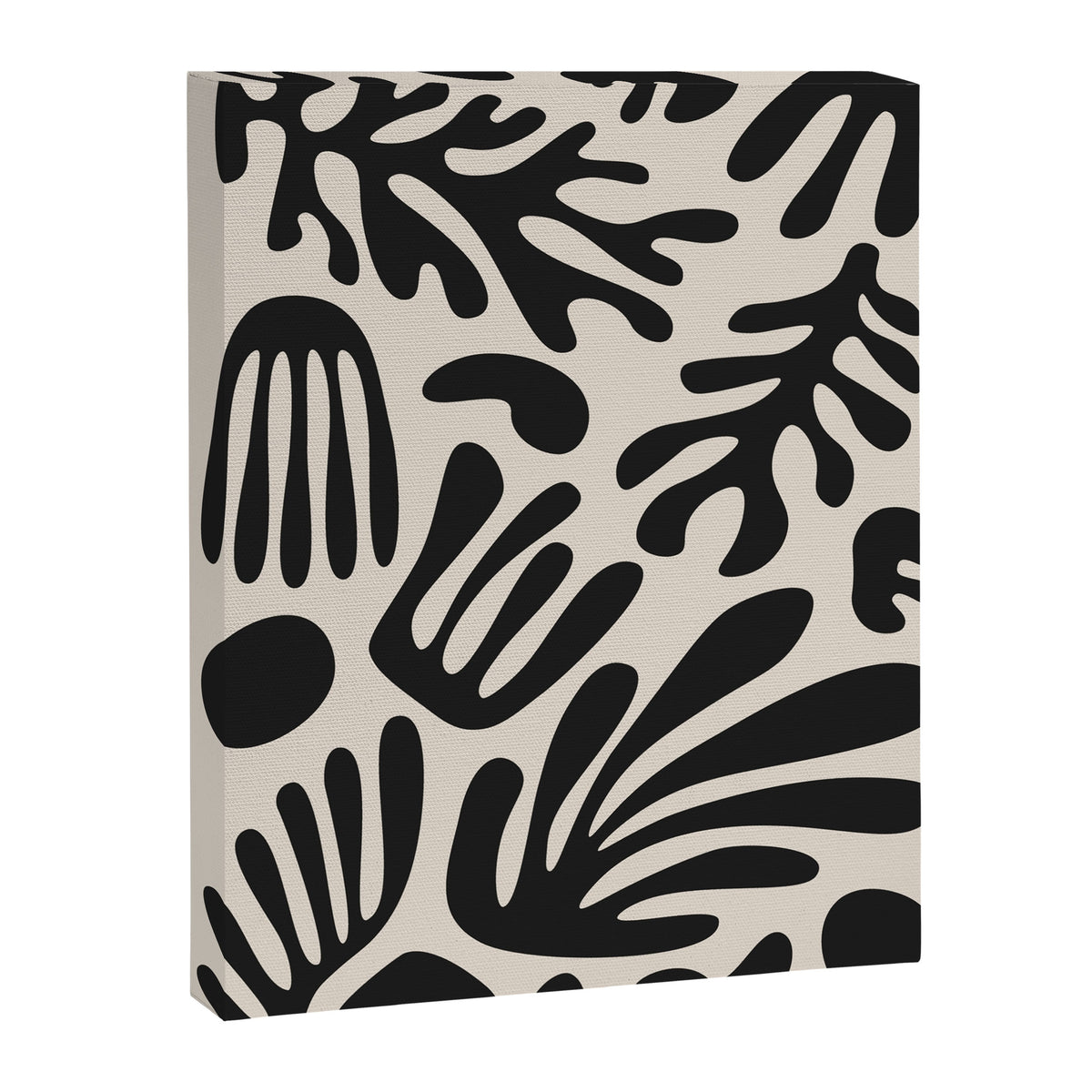 Matisse Cut Outs Ecru Beige Black Mid Century Modern Art Canvas Print Gallery Image 6