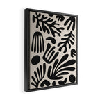 Matisse Cut Outs Ecru Beige Black Mid Century Modern Art Framed Canvas Print Gallery Image 2