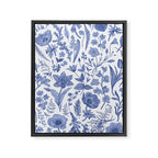 Meadow Magic Blooming Blue & White Wild Flower Floral Framed Canvas Print Gallery Image 8