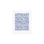 Meadow Magic Blooming Blue & White Wild Flower Floral Art Print Gallery Image 1