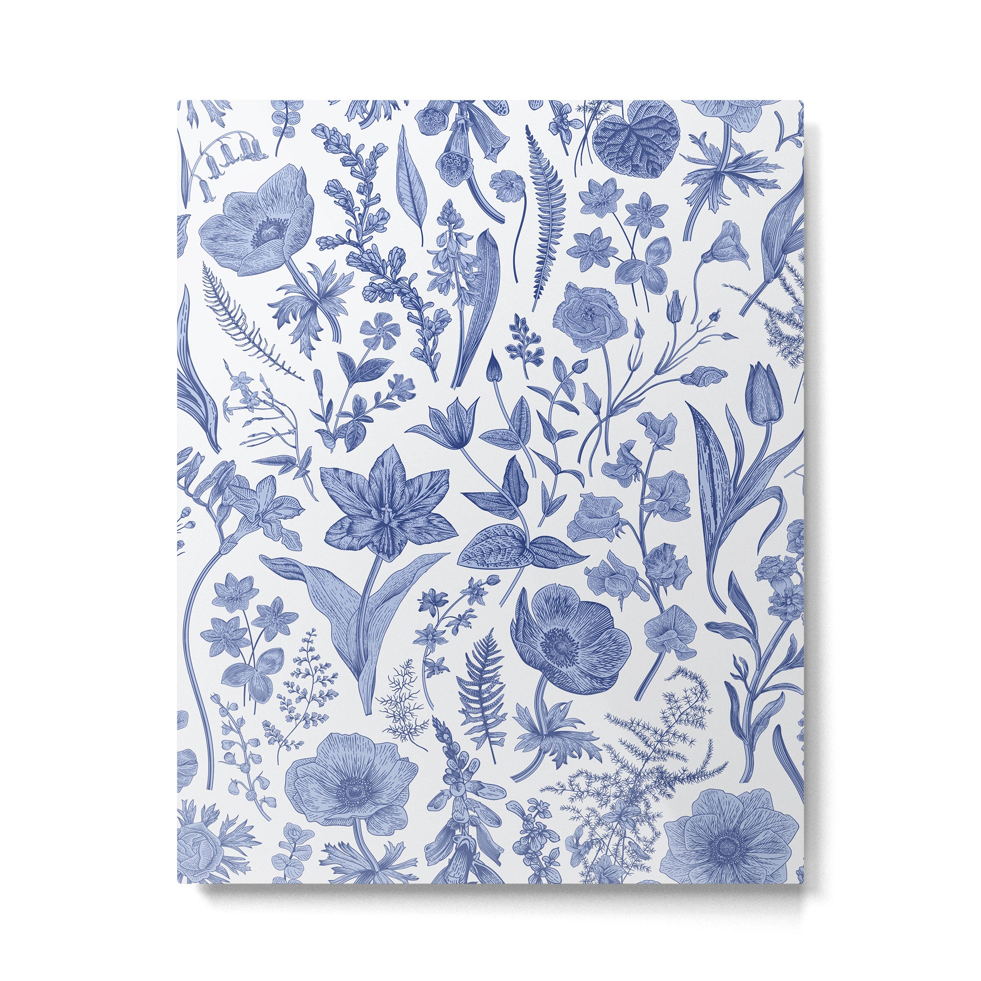 Meadow Magic Blooming Blue & White Wild Flower Floral Metal Print Gallery Image 6