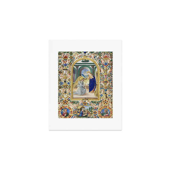 Medieval Nativity Christmas Bible Art 1485 Gold Festive Renaissance Painting Art Print Gallery Image 1
