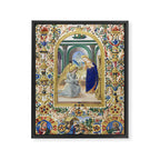 Medieval Nativity Christmas Bible Art 1485 Gold Festive Renaissance Painting Framed Canvas Print Gallery Image 6
