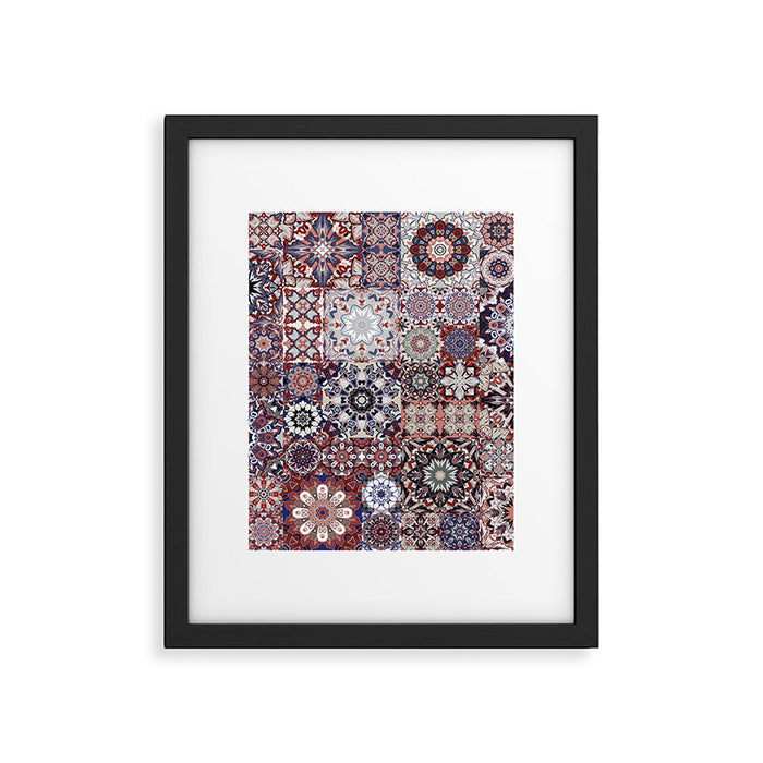 Mediterranean Decorative Tile Print XVIII Framed Art Print Gallery Image 1