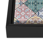 Mediterranean Decorative Tile Print XVI Framed Canvas Print Gallery Image 3