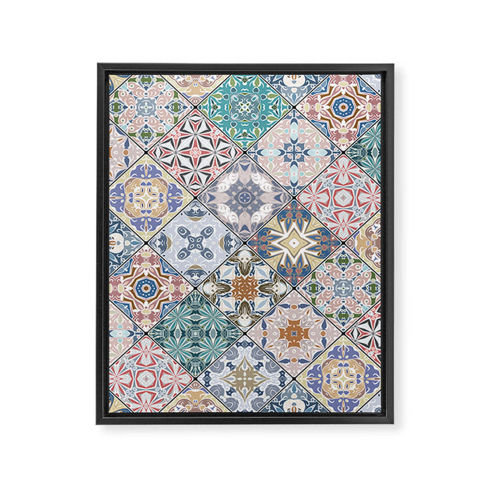 Mediterranean Decorative Tile Print XVI Framed Canvas Print Gallery Image 1