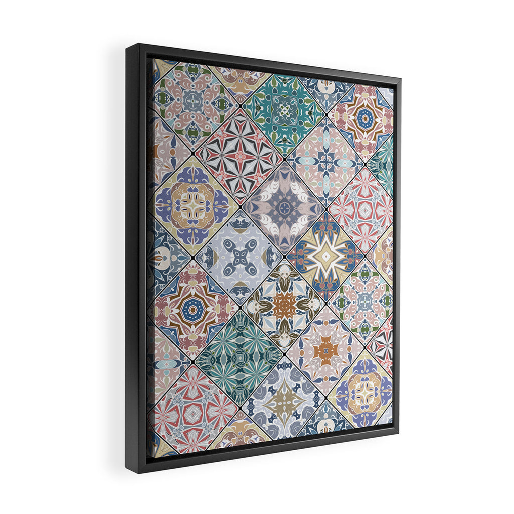 Mediterranean Decorative Tile Print XVI Framed Canvas Print Gallery Image 2
