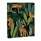 Midnight Leopard Jungle Canvas Print Gallery Image 8