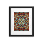 Ornamental Ethnic Bohemian Pattern V Sage Spice Framed Art Print Gallery Image 6