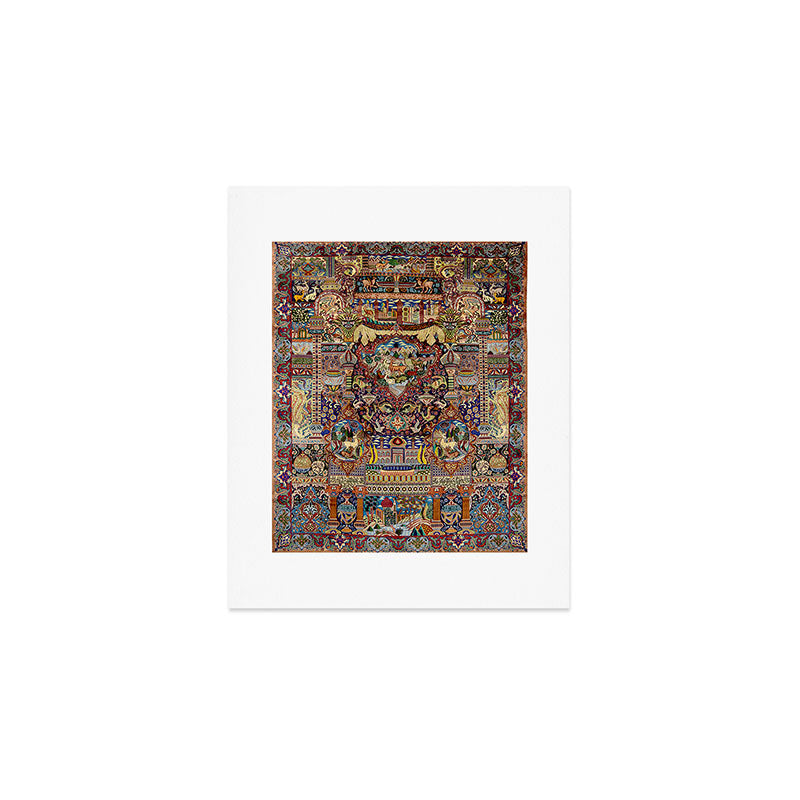 Ornate Antique Persian Kashmar Art Print Gallery Image 1