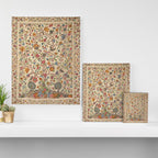 Ornate Kashmir Crewelwork Indian Palampore  Canvas Print Gallery Image 3