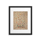 Ornate Kashmir Crewelwork Indian Palampore  Framed Art Print Gallery Image 4