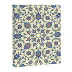 Ottoman Arabesque Floral Pattern Lemon Blue Turquoise & Red Canvas Print Gallery Image 8