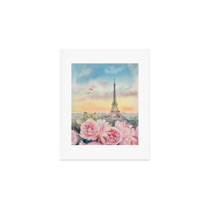 Parisian Peonies at Sunset Art Print Gallery Image 1