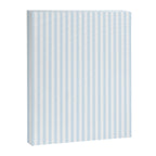 Pastel Blue & White Ticker Stripe Canvas Print Gallery Image 8