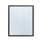Pastel Blue & White Ticker Stripe Framed Canvas Print Gallery Image 8