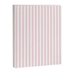 Pastel Pink & White Simple Stripe Canvas Print Gallery Image 8
