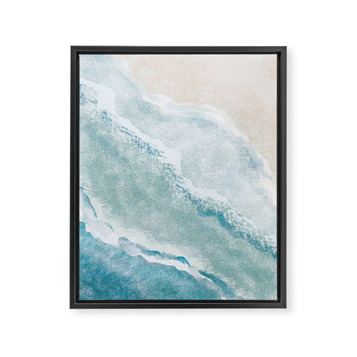 Peaceful Ocean Waves Framed Canvas Print Gallery Image 1