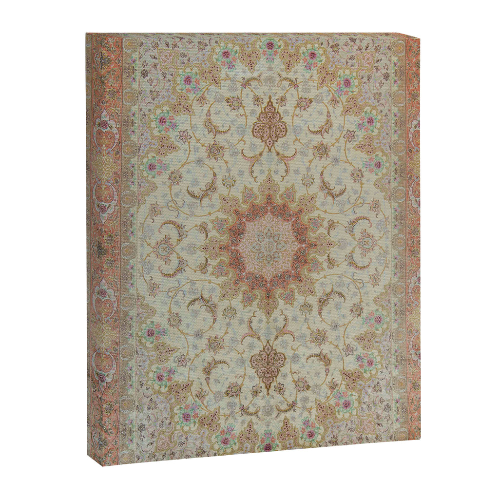 Peach Parsa Antique Persian Carpet Canvas Print Gallery Image 6