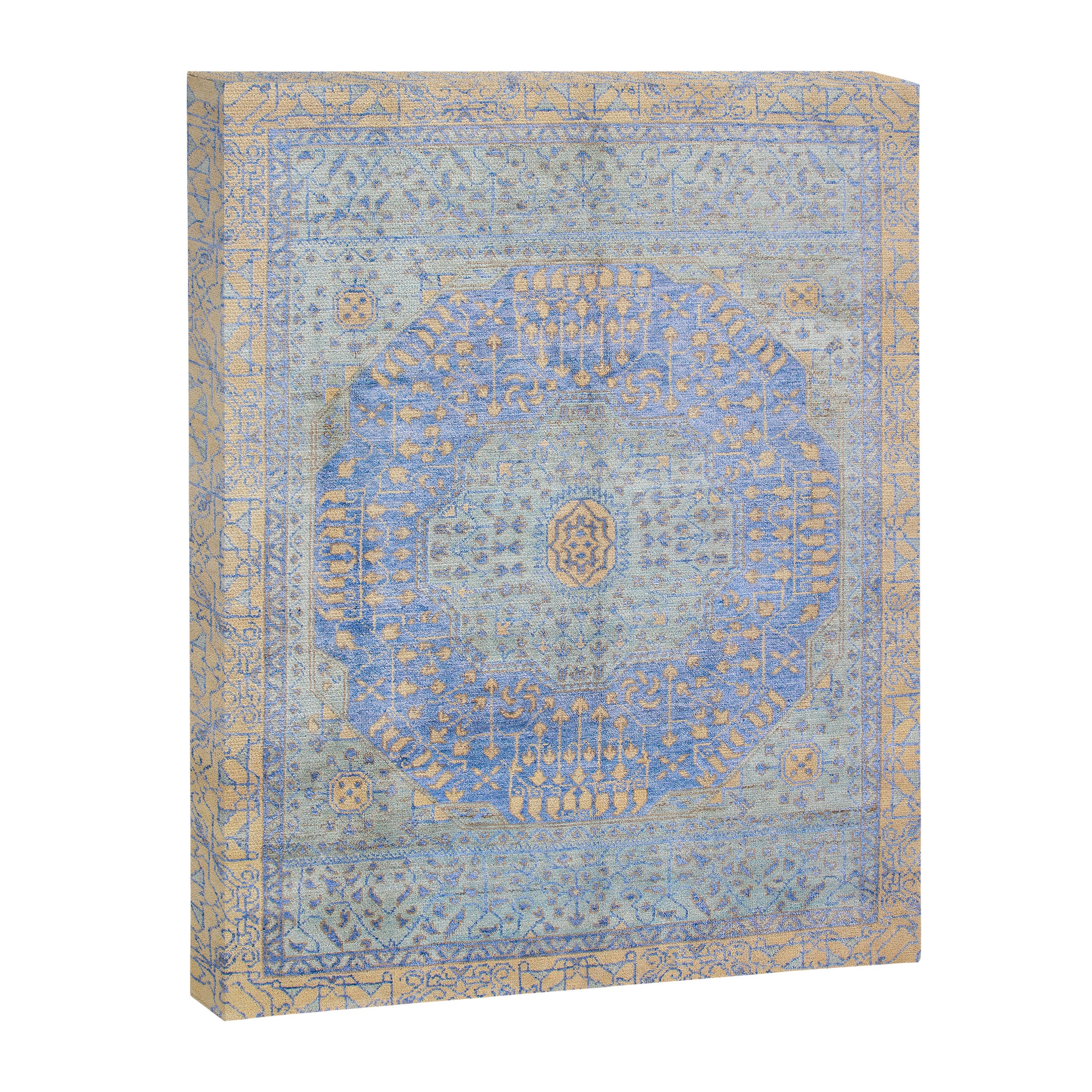 Powder Blue Lemon Antique Persian Mamluk Canvas Print Gallery Image 6