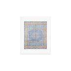 Powder Blue Lemon Antique Persian Mamluk Art Print Gallery Image 1