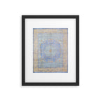Powder Blue Lemon Antique Persian Mamluk Framed Art Print Gallery Image 5