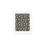 Retro Boho Oasis Tropical Ditsy Floral Art Print Gallery Image 1