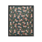 Retro Boho Oasis Tropical Ditsy Floral Framed Canvas Print Gallery Image 8