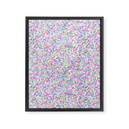 Retro Lilac Ditsy Cottage Garden Floral Framed Canvas Print Gallery Image 8