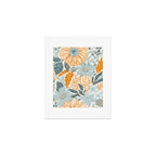 Retro Pastel Gouache Floral Art Print Gallery Image 1