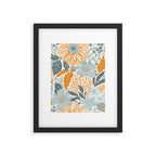 Retro Pastel Gouache Floral Framed Art Print Gallery Image 6
