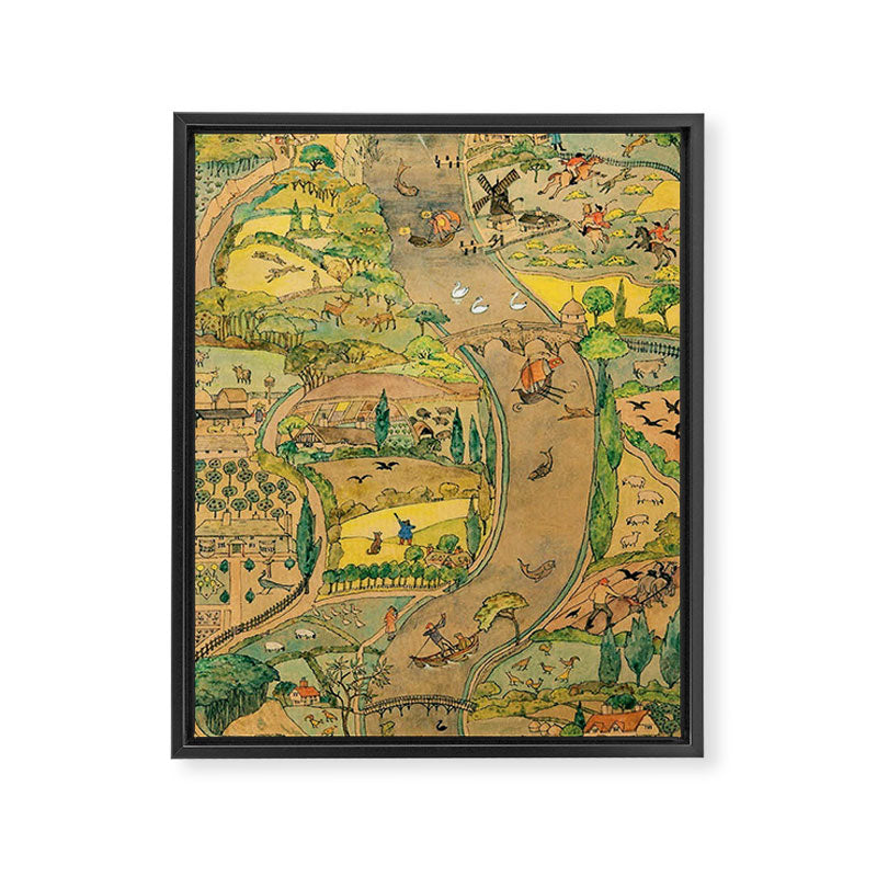 River by CFA Charles Voysey Framed Canvas Print Gallery Image 6