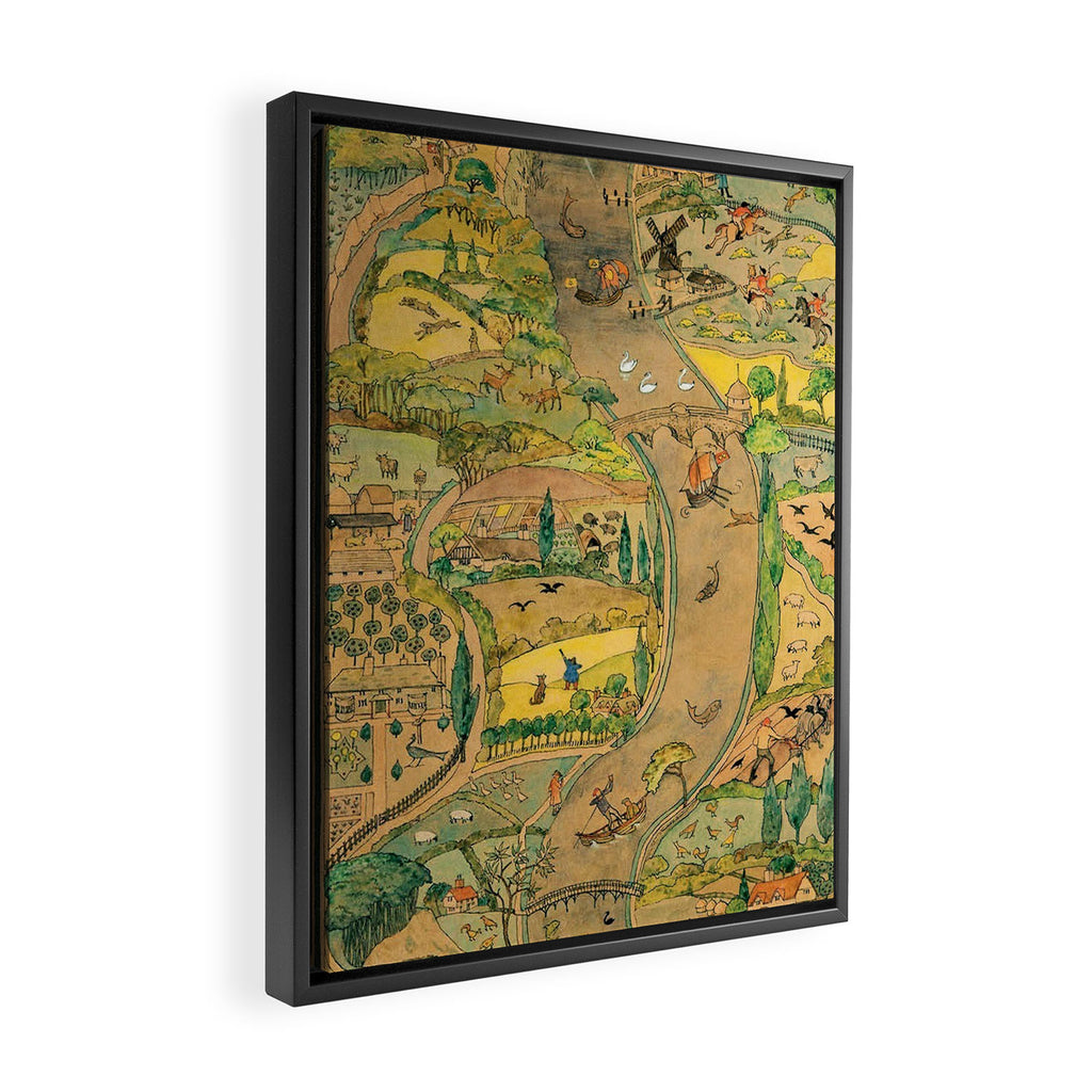River by CFA Charles Voysey Framed Canvas Print Gallery Image 2
