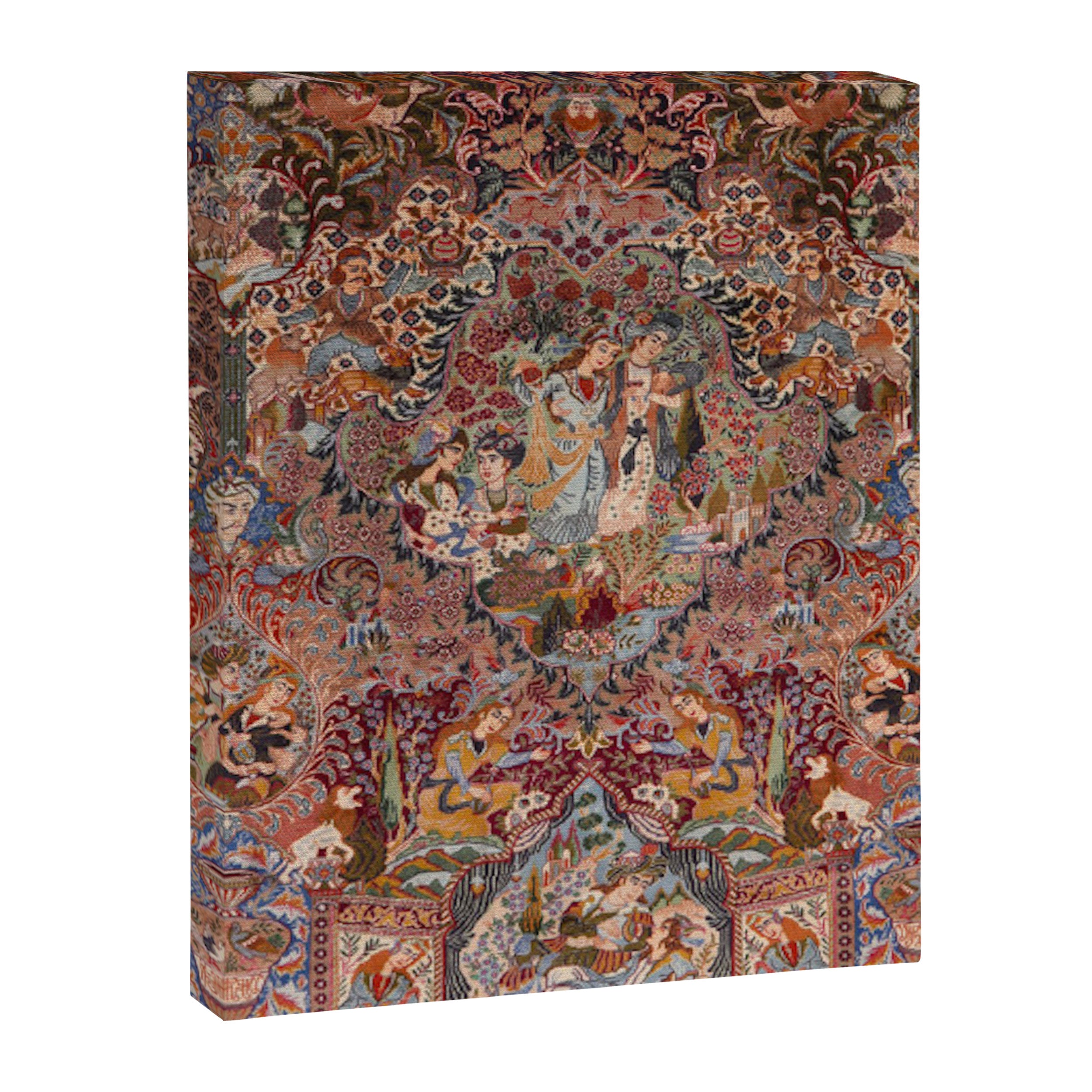 Romantic Antique Kashmar Persian Canvas Print Gallery Image 8
