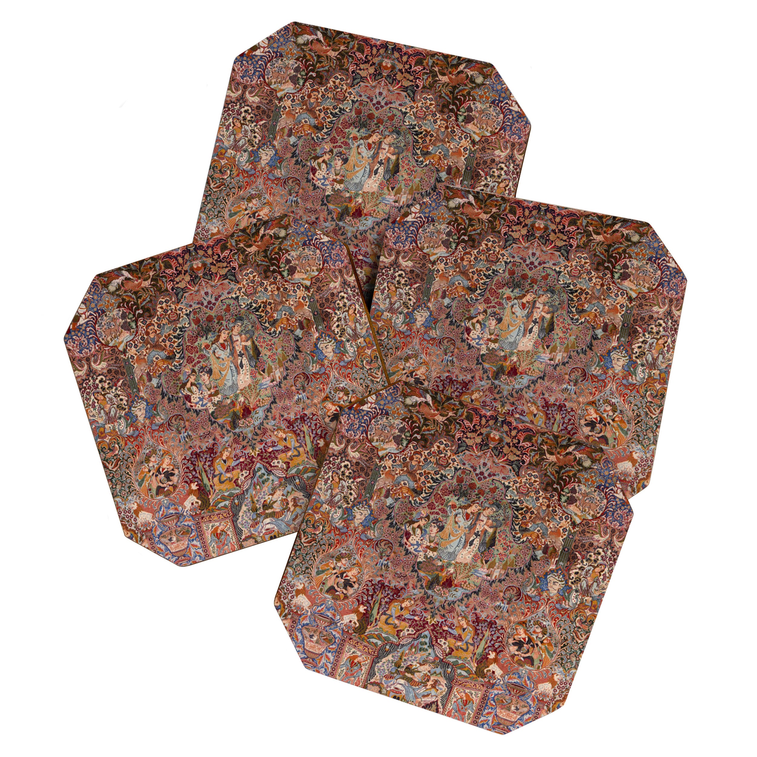 Romantic Antique Kashmar Persian Coaster Gallery Image 1