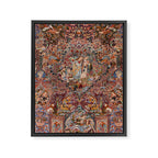 Romantic Antique Kashmar Persian Framed Canvas Print Gallery Image 8
