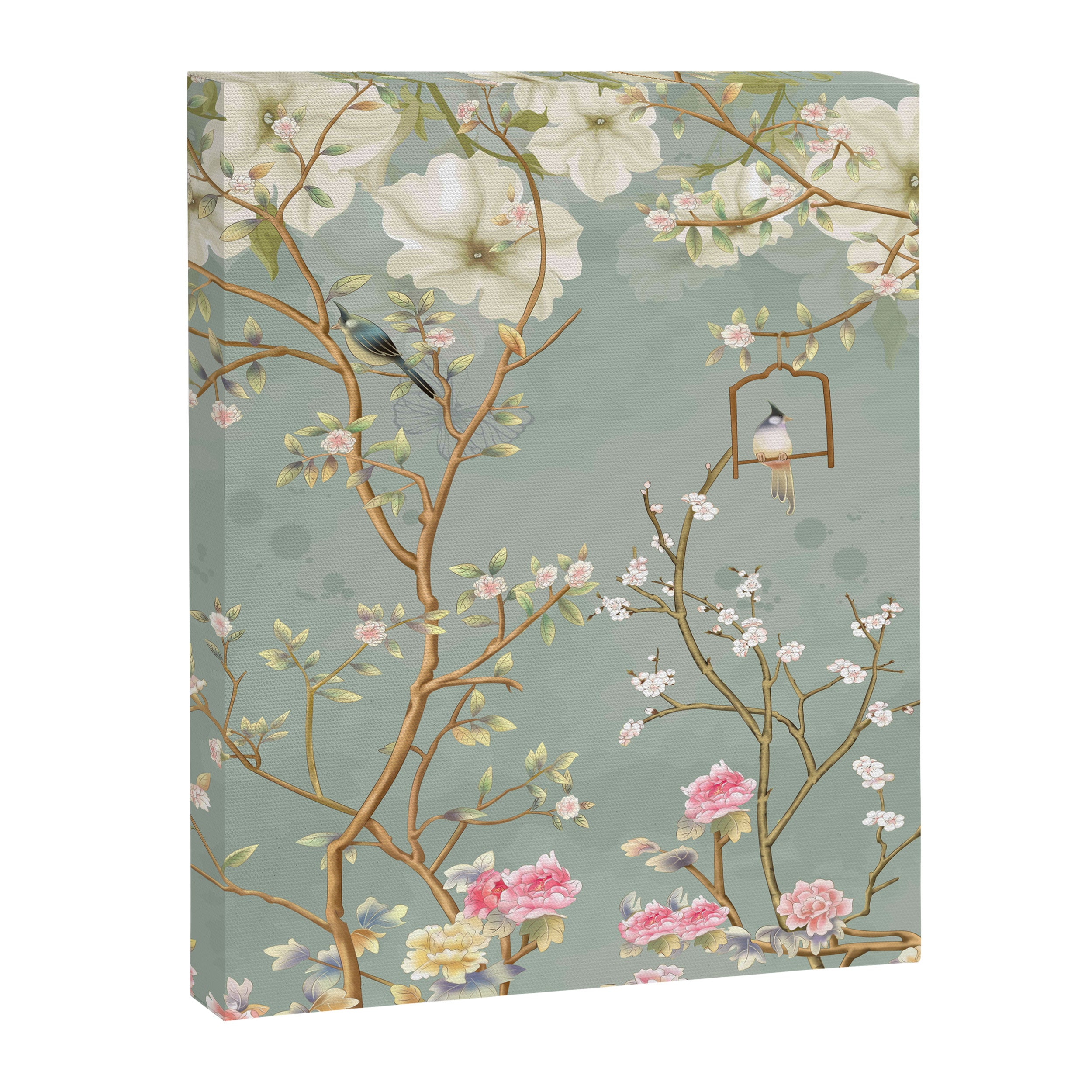 Romantic Chinoiserie Pearl Garden Canvas Print Gallery Image 6