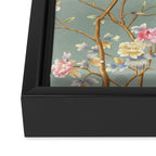 Romantic Chinoiserie Pearl Garden Framed Canvas Print Gallery Image 3