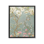 Romantic Chinoiserie Pearl Garden Framed Canvas Print Gallery Image 6