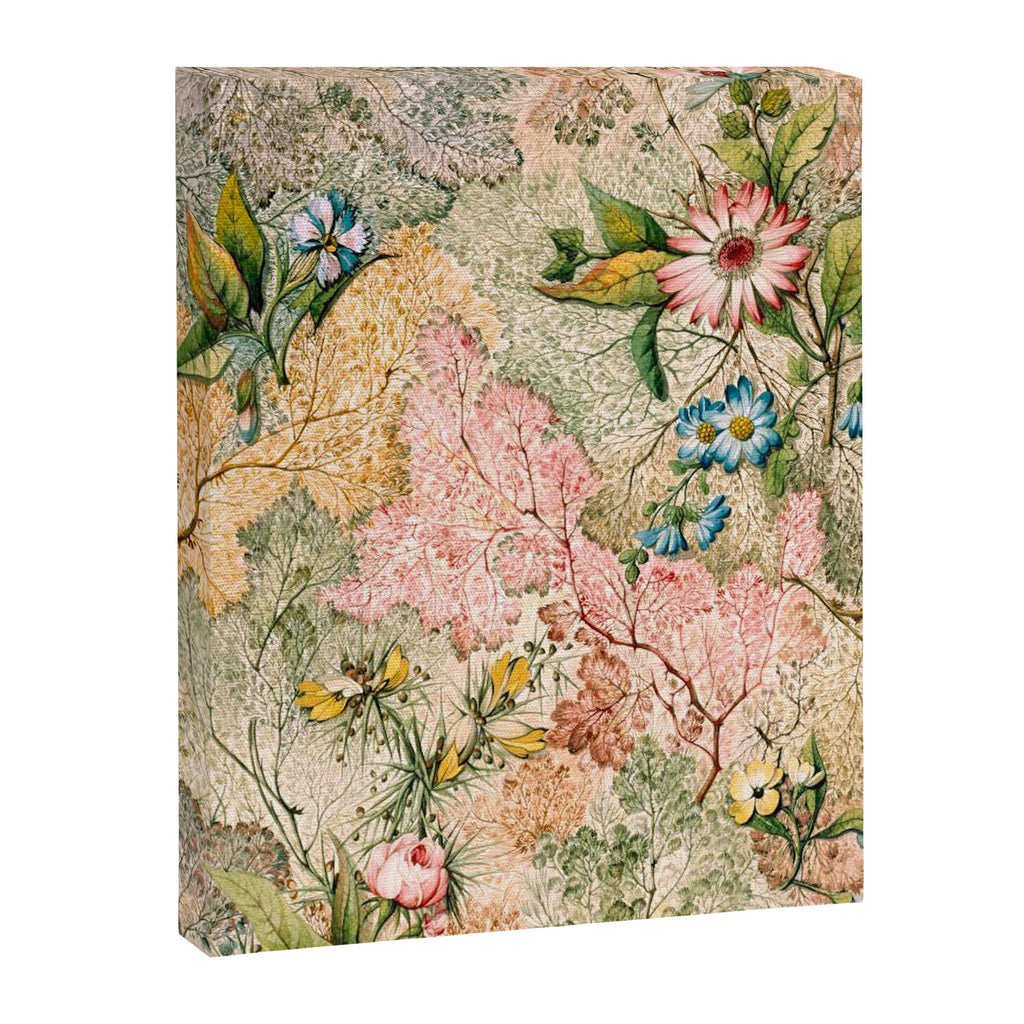 Romantic Marble End Paper Floral 1788 William Kilburn Canvas Print Gallery Image 6