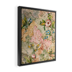 Romantic Marble End Paper Floral 1788 William Kilburn Framed Canvas Print Gallery Image 2
