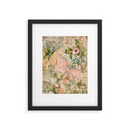 Romantic Marble End Paper Floral 1788 William Kilburn Framed Art Print Gallery Image 4