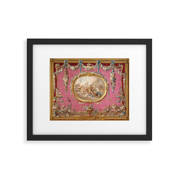 Romantic Venus French Louis XIV Tapestry by Francois Boucher Framed Art Print Gallery Image 1
