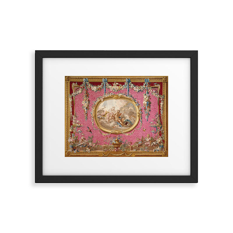 Romantic Venus French Louis XIV Tapestry by Francois Boucher Framed Art Print Gallery Image 5
