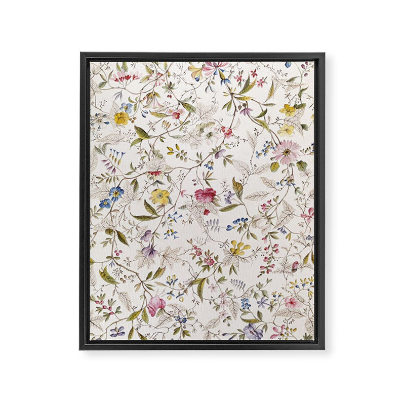 Romantic Wildflower Design 1788 William Kilburn Framed Canvas Print Gallery Image 6