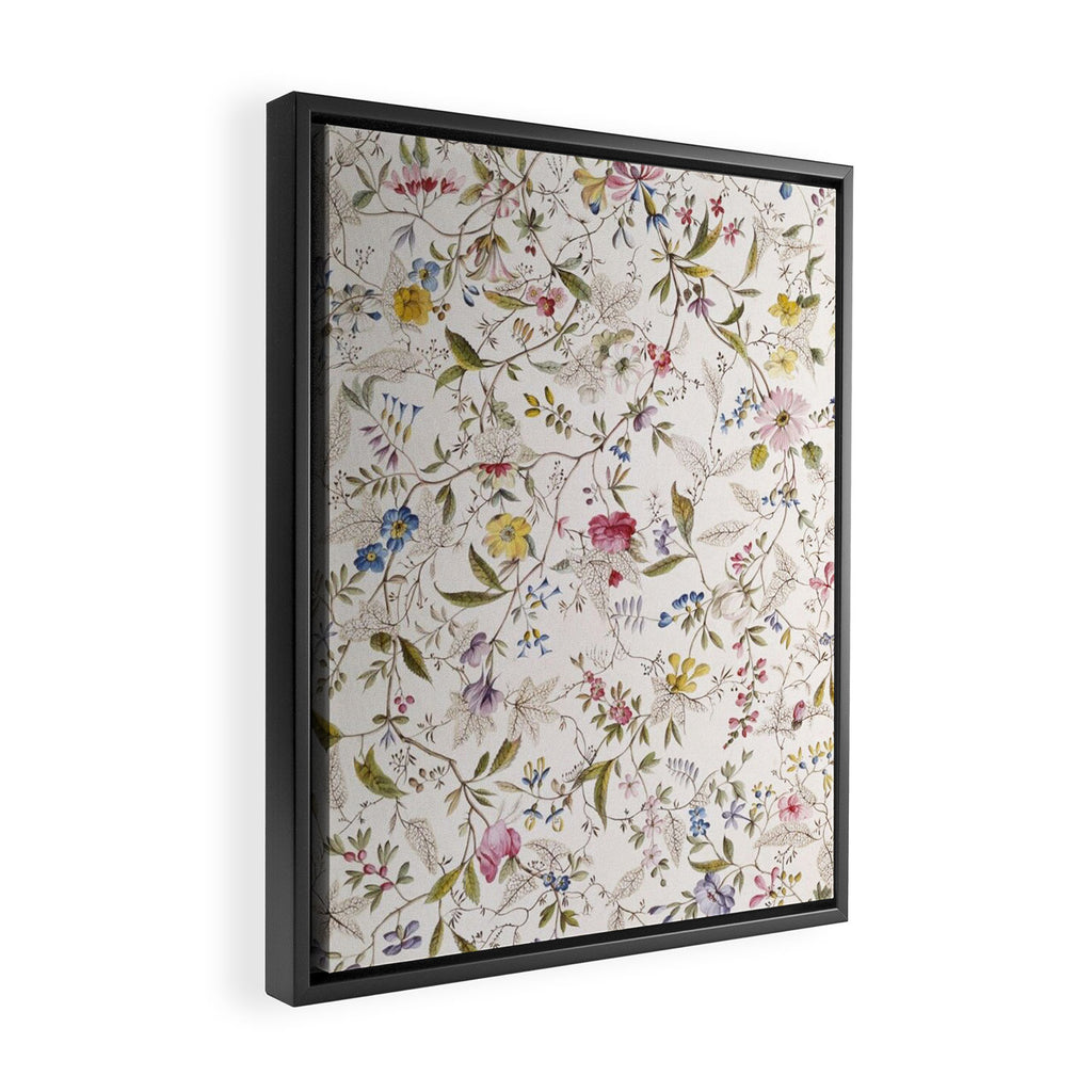 Romantic Wildflower Design 1788 William Kilburn Framed Canvas Print Gallery Image 2