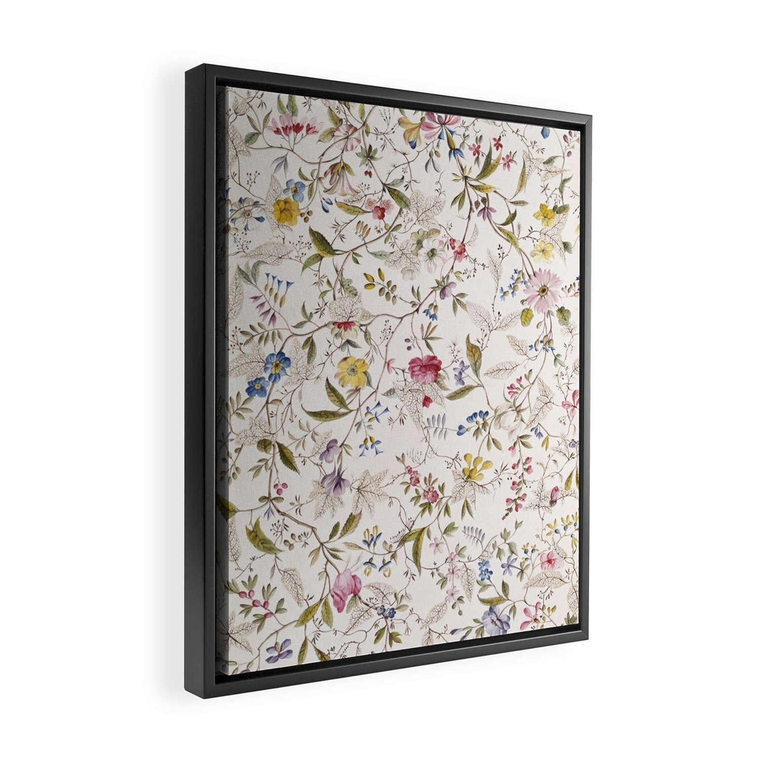 Romantic Wildflower Design 1788 William Kilburn Framed Canvas Print Gallery Image 2