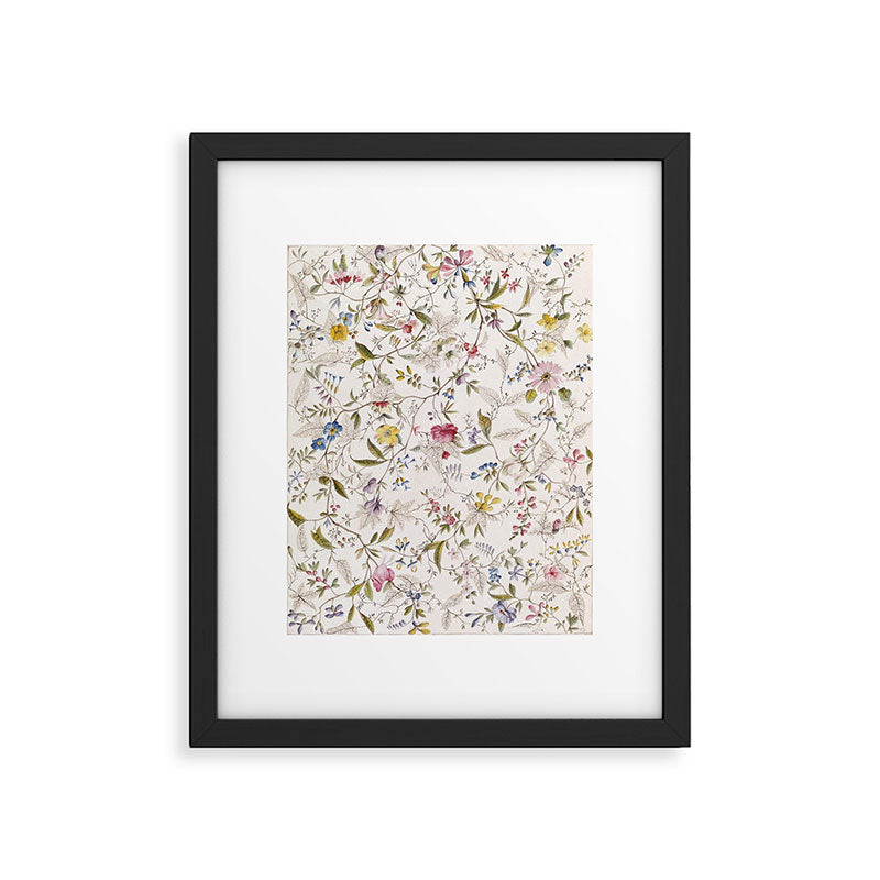 Romantic Wildflower Design 1788 William Kilburn Framed Art Print Gallery Image 5